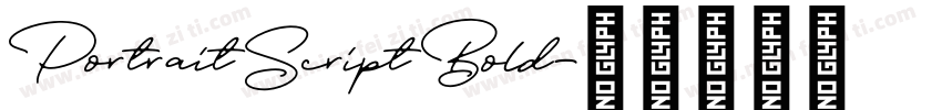 Portrait Script Bold字体转换